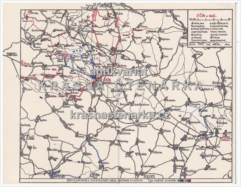 HORNÍ LOCHOV (Pensionát Společenstva  KČT, nyní hotel Pod Šikmou Věží i s mapkou a reklamní nabídkou)