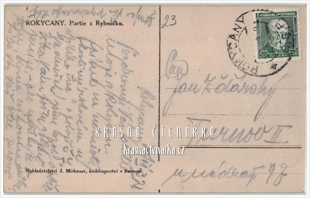 ROKYCANY, Partie od rybníčku