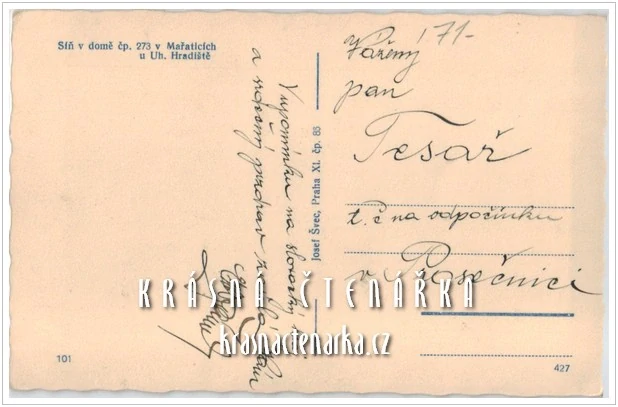 MAŘATICE, Síň v domě č.p. 273
