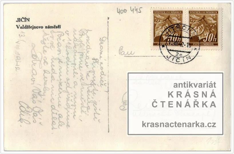 JIČÍN (náměstí a Valdická brána)