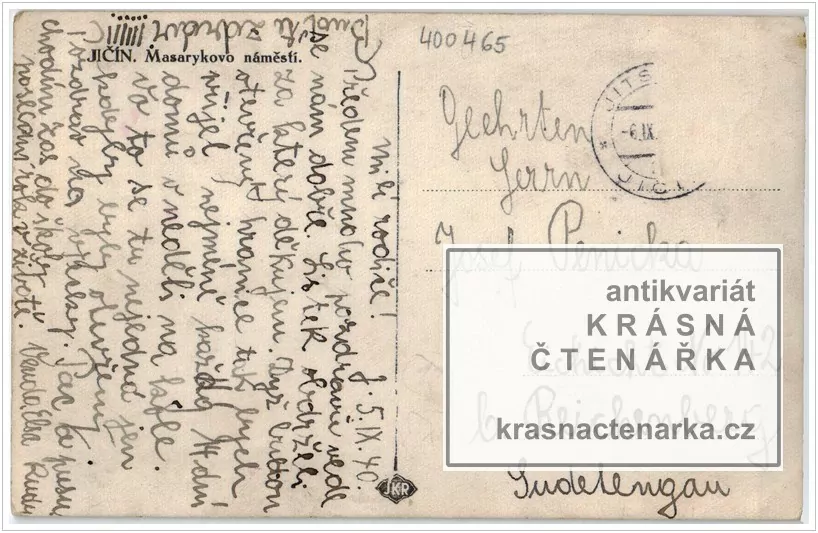 JIČÍN (náměstí a Valdická brána)