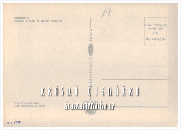 CHOMUTOV, Náměstí 1. Máje