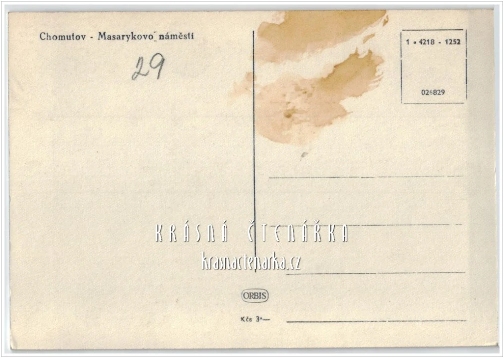 CHOMUTOV, Náměstí 1. Máje, býv. Masarykovo