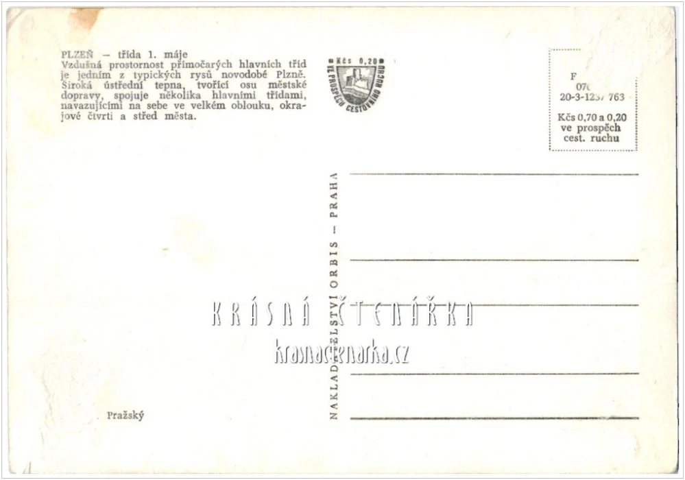 PLZEŇ, Třída 1.máje, nyní Klatovská