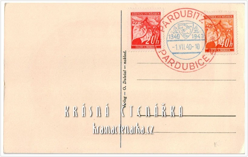 PARDUBICE, Jubileum města 1340 - 1940