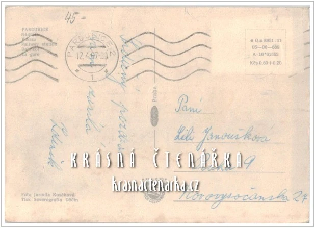 PARDUBICE, Vlakové nádraží .. i s trolejbusy