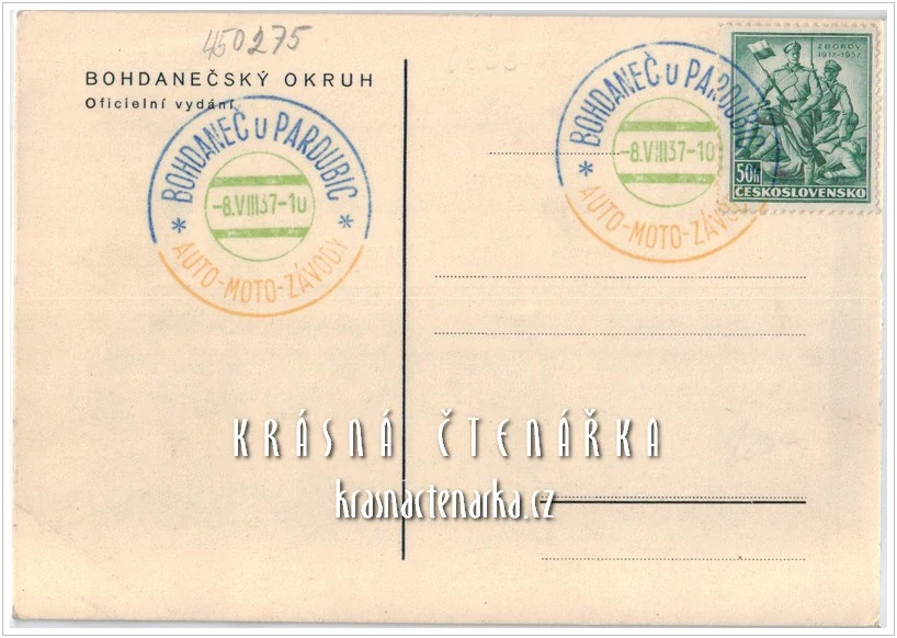 LÁZNĚ BOHDANEČ, Bohdanečský okruh 1937