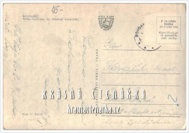 LÁZNĚ BOHDANEČ, Socha Čochtana na dětském koupališti