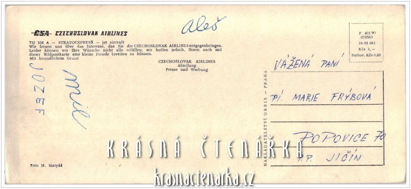 Letadlo TU 104 A - STRATOEXPRESS - jet aircraft