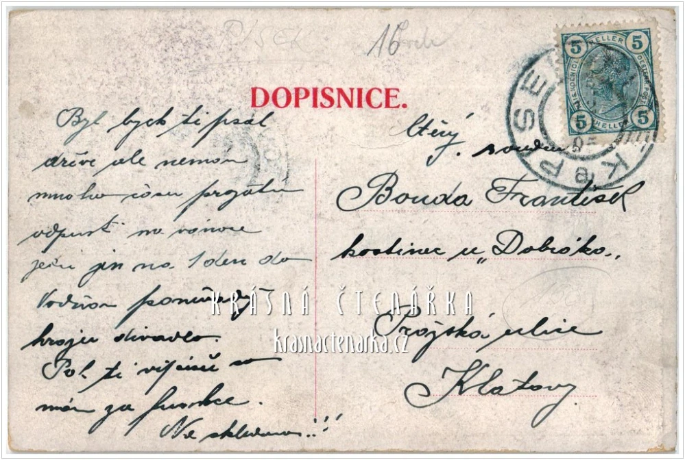 PÍSEK, Manifestace soc. dem. dělnictva pro všeobecné právo hlasovací dne 28. 11. 1905