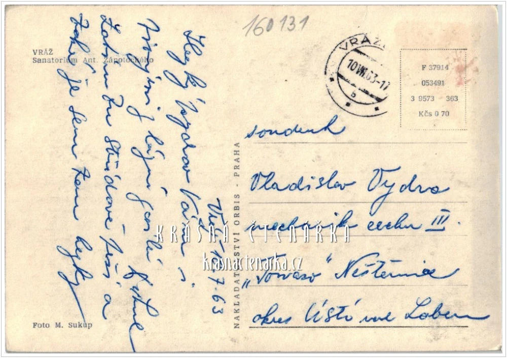 Zámek VRÁŽ, Sanatorium, nyní lázně