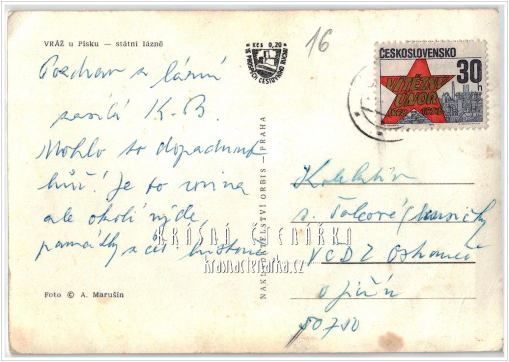 Zámek VRÁŽ, Sanatorium, nyní lázně