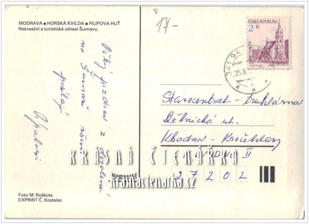 ŠUMAVA, Modrava - Filipova huť - Kvilda