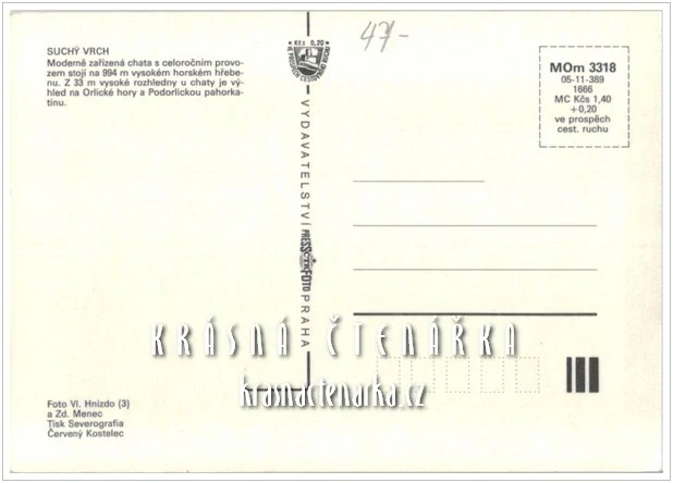 KRAMÁŘOVA CHATA NA SUCHÉM VRCHU