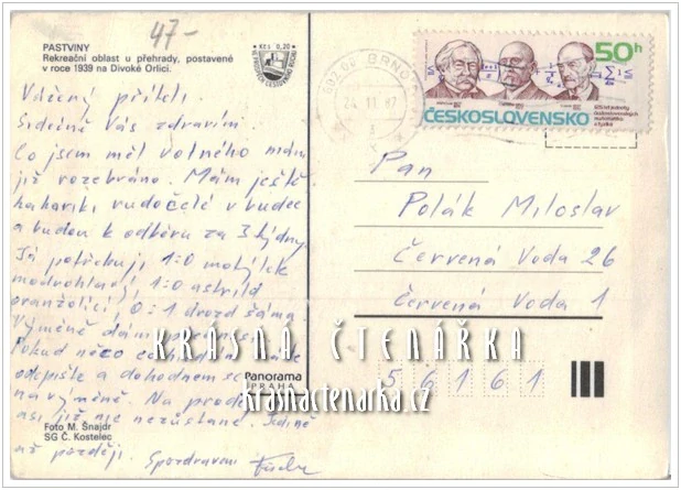 Vodní nádrž PASTVINY