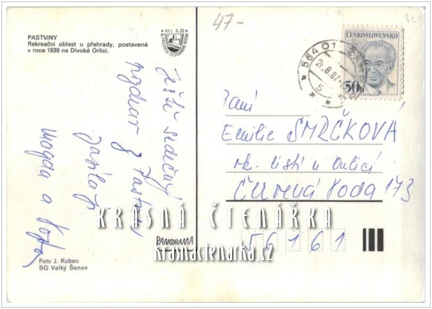 Vodní nádrž PASTVINY