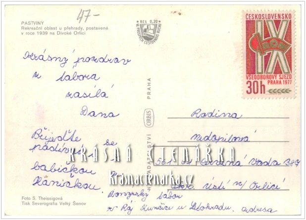 Vodní nádrž PASTVINY