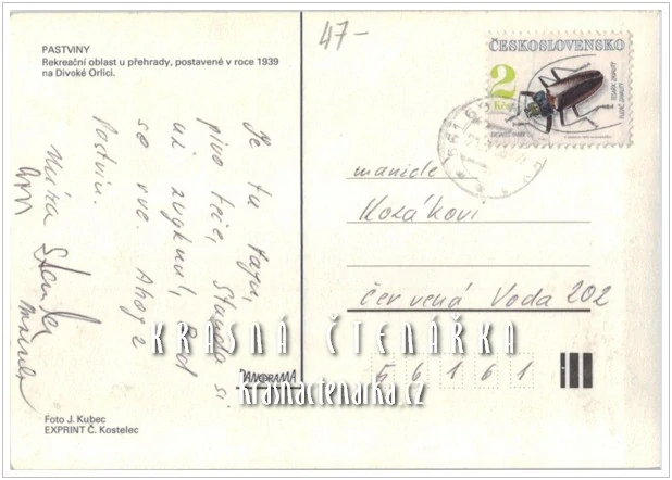 Vodní nádrž PASTVINY