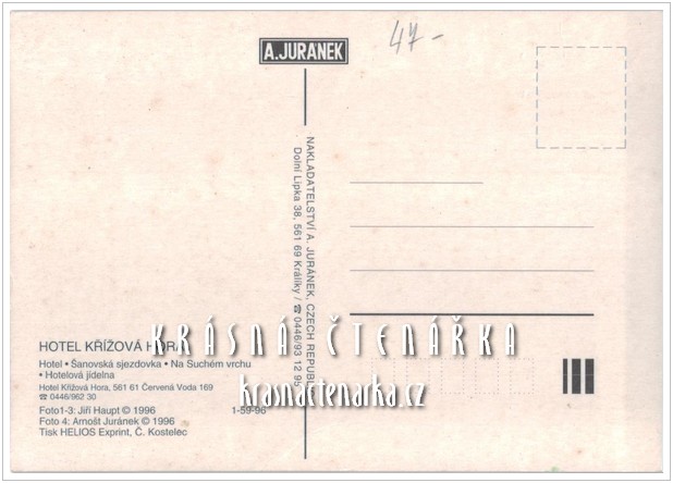 ČERVENÁ VODA, Hotel Křížová hora