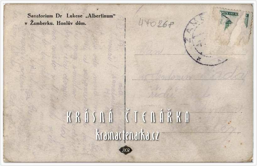 ŽAMBERK, Albertinum, odborný léčebný ústav