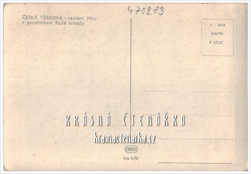ČESKÁ TŘEBOVÁ, Náměstí a památník Rudé armády