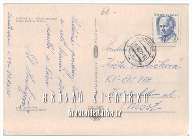 KARVINÁ - DARKOV, Hlavní lázeňská budova