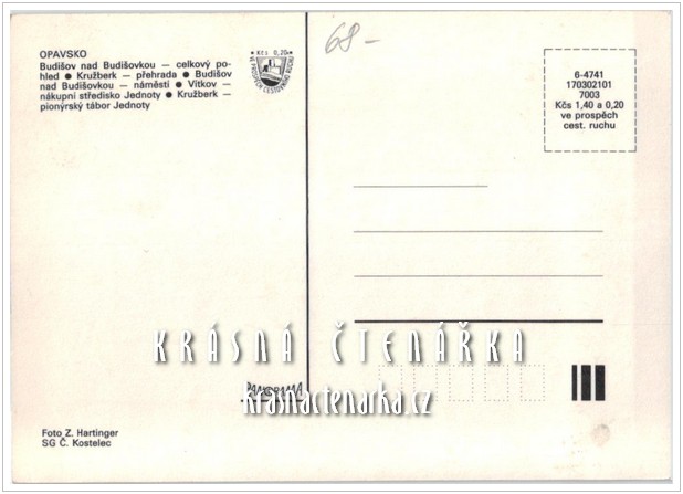 BUDIŠOV - KRUŽBERK - VÍTKOV 