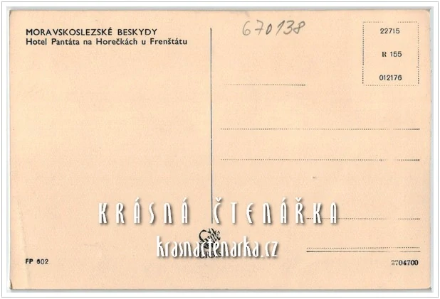 TROJANOVICE - HOREČKY, Hotel Pantáta