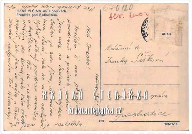 FRENŠTÁT POD RADHOŠTĚM, Interhotel VLČINA