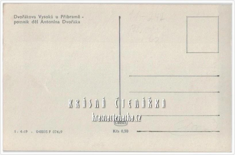VYSOKÁ U PŘÍBRAMĚ, Pomník Antonína Dvořáka