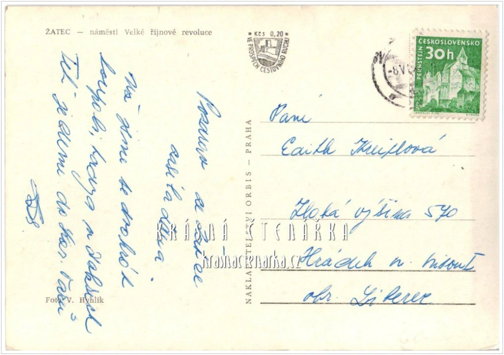 ŽATEC, Náměstí Svobody, býv. nám. Velké říjnové revoluce