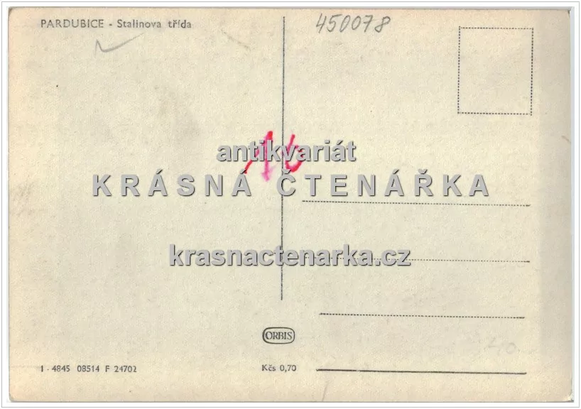 PARDUBICE, Třída Míru, býv. Stalinova