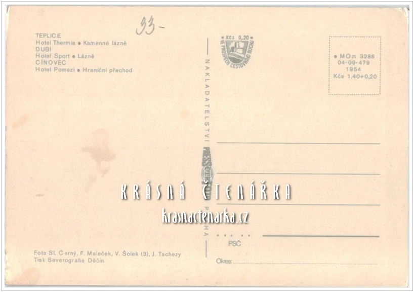 CÍNOVEC - DUBÍ - TEPLICE
