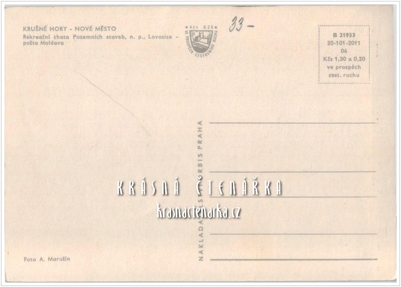 NOVÉ MĚSTO v Krušných Horách, Rekreační chata Pozemních staveb