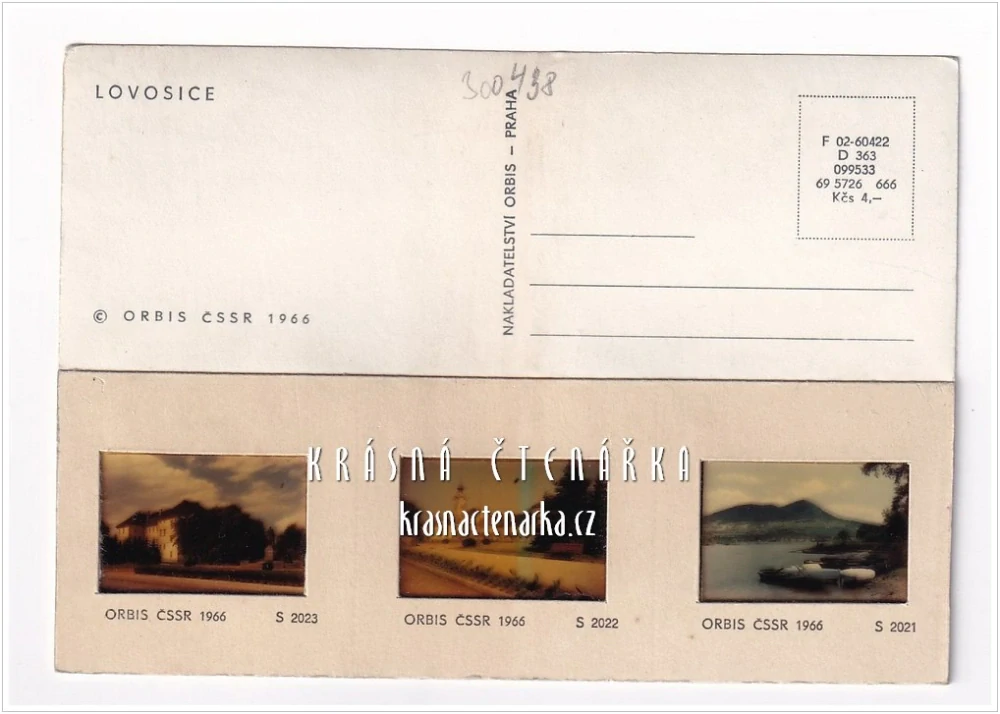 LOVOSICE, Pohlednice s diapozitivy