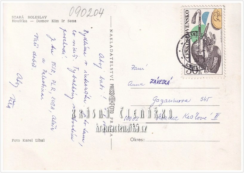 HOUŠŤKA u Staré Boleslavi, Domov Kim Ir Sena