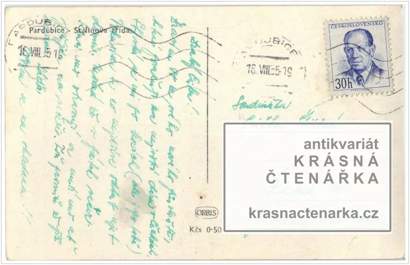 PARDUBICE, Třída Míru, býv. Stalinova