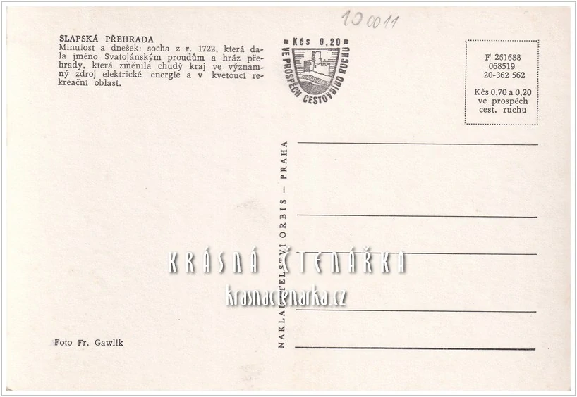 SLAPSKÁ PŘEHRADA a vodní elektrárna