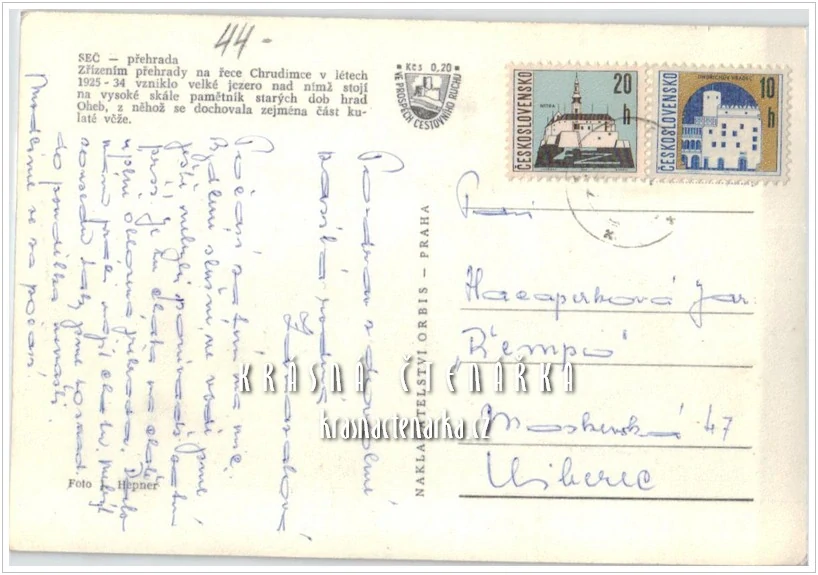 Vodní nádrž SEČ a zřícenina hradu Oheb