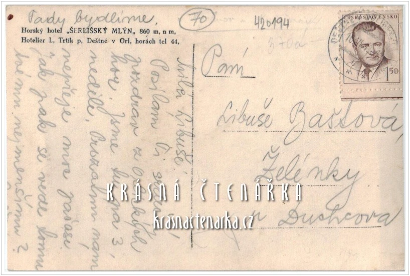 DEŠTNÉ V ORLICKÝCH HORÁCH, Hotel Šerlišský Mlýn