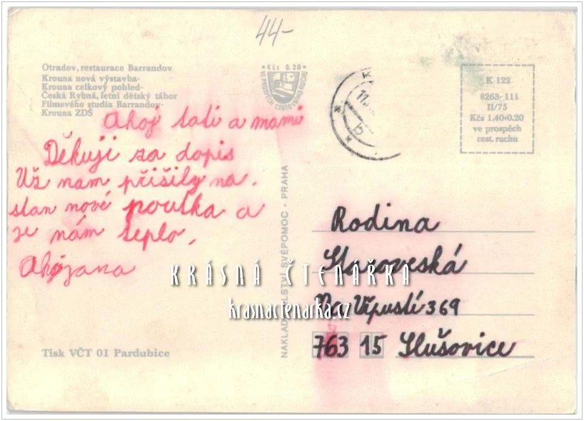 KROUNA - OTRADOV - ČESKÁ RYBNÁ