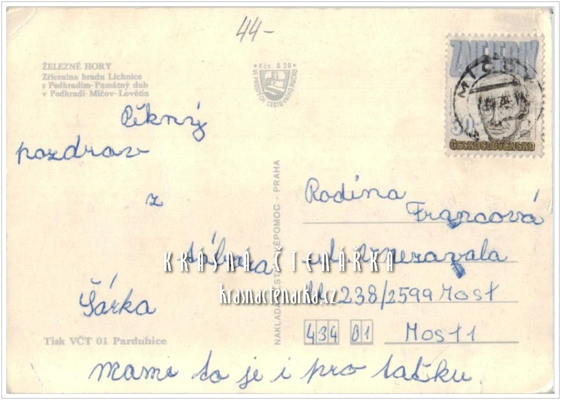 ŽELEZNÉ HORY, Lichnice - Podhradí - Míčov - Lovětín