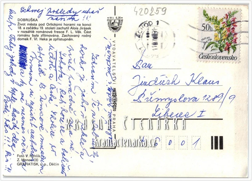 DOBRUŠKA, Rodný domek F.L. Heka a záběry ze seriálu F. L. Věk