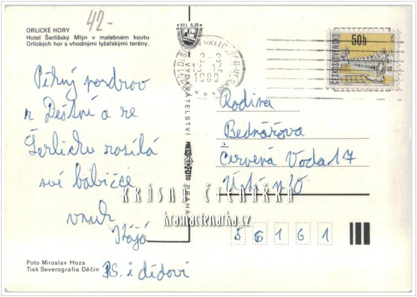 DEŠTNÉ V ORLICKÝCH HORÁCH, Hotel Šerlišský Mlýn