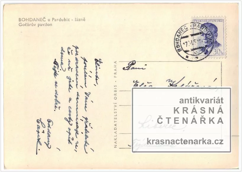 LÁZNĚ BOHDANEČ, Pavilon Gočár