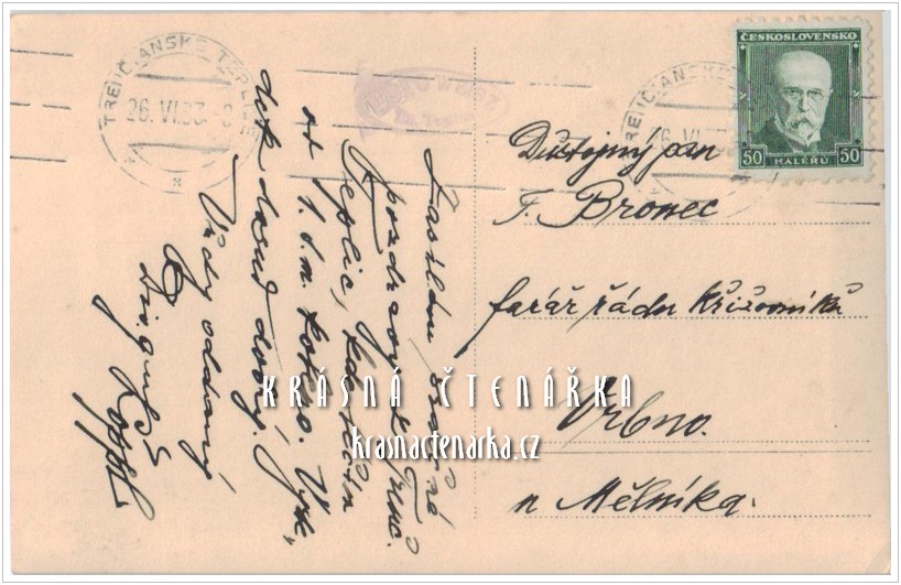 DŽENTLMEN na pohlednici