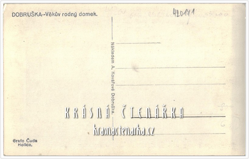 DOBRUŠKA, Rodný domek Františka Vladislava Heka či Věka 