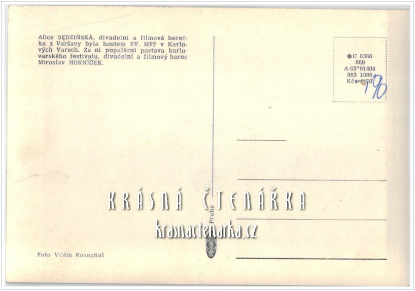 ALICE SEDZIŇSKÁ, polská herečka