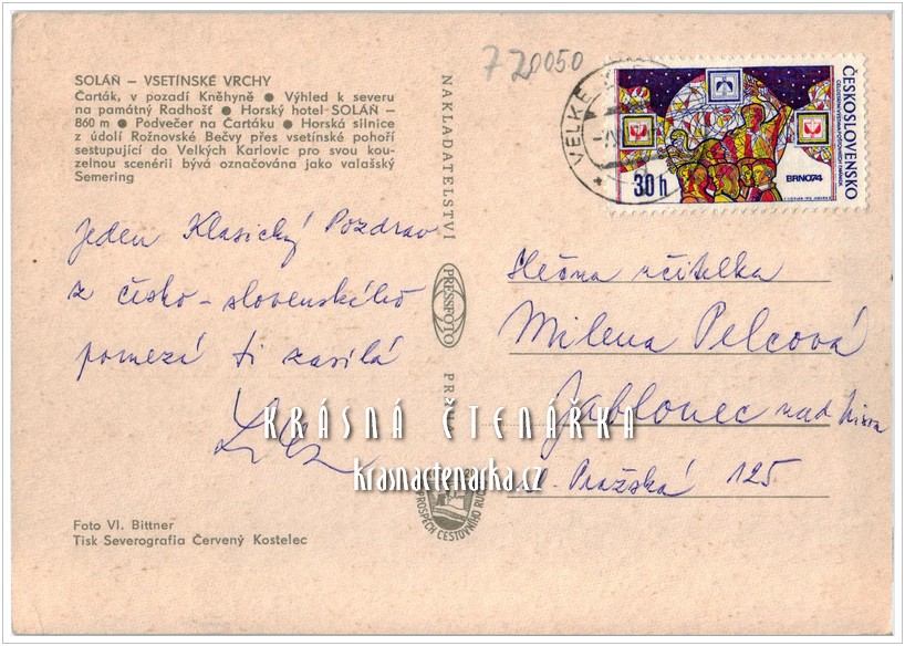VELKÉ KARLOVICE - SOLÁŇ
