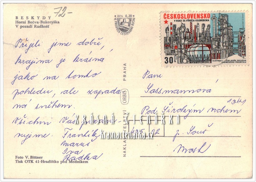 HORNÍ BEČVA - BUKORYŠKA